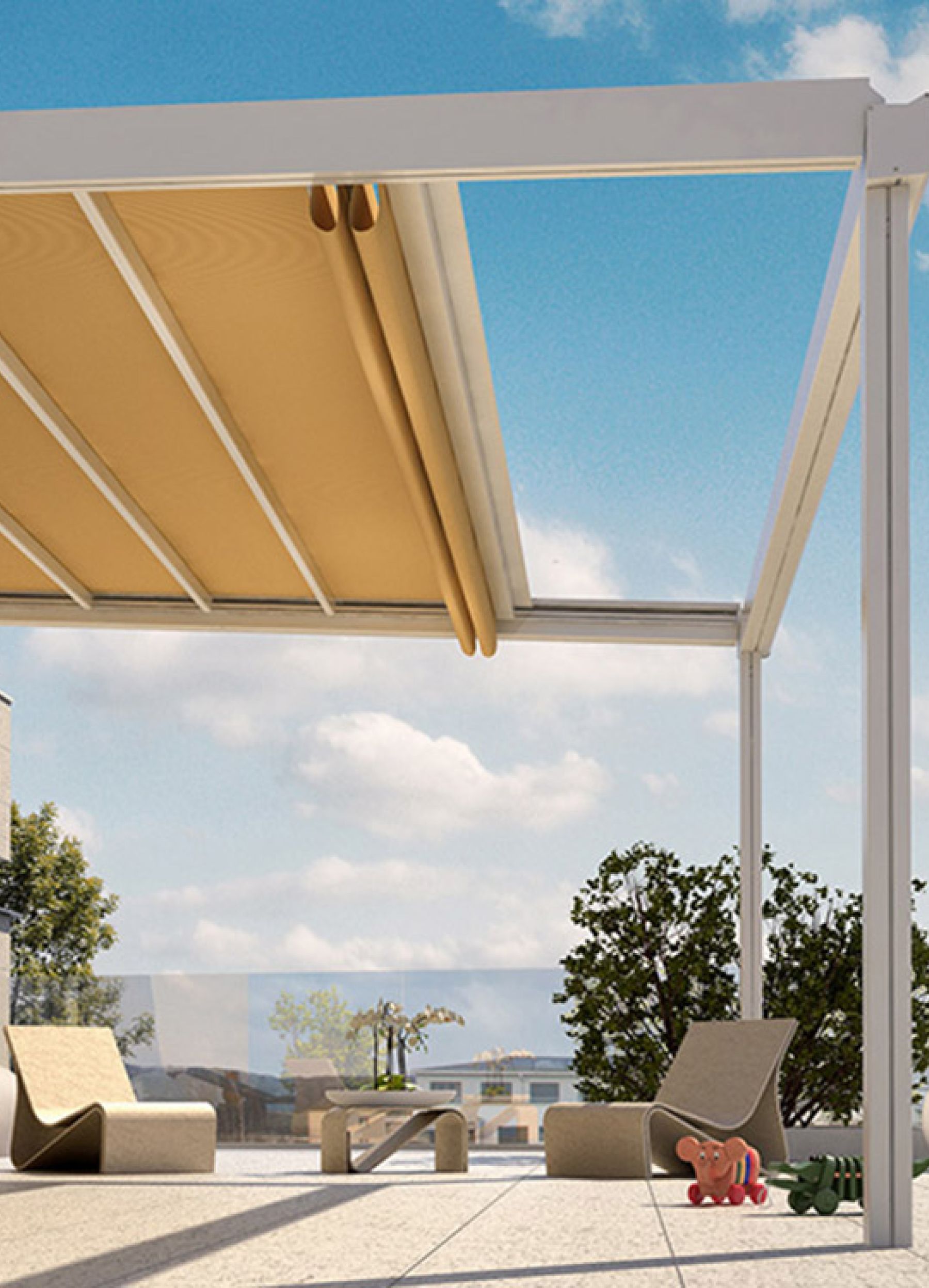 Retractable Pergola Awning – project photo 1